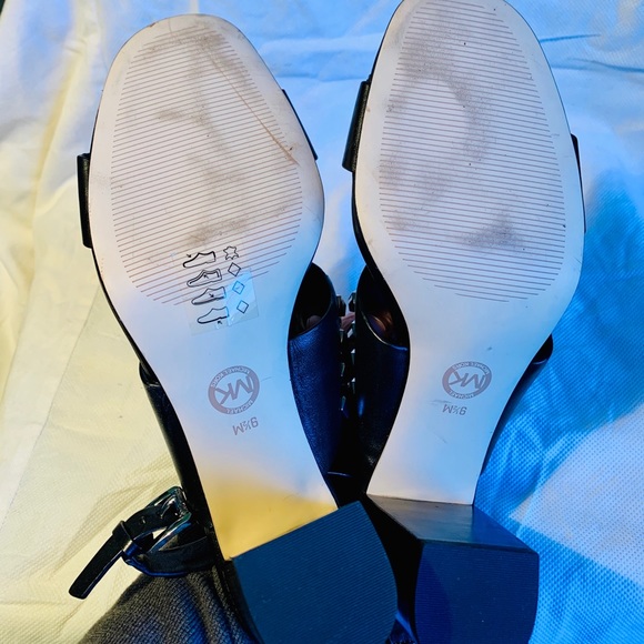 Michael Kors Valencia Studded Leather Block Heel - Picture 5 of 5